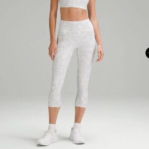 Lululemon Swift speed high-rise crop 21” terrazzo marble